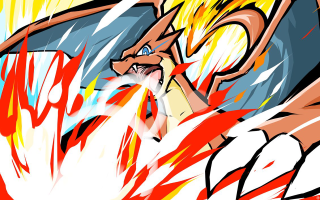 Dragon red yellow streaks body - streak free wallpaper