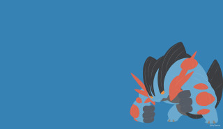 Cartoon fish orange black spots - vector art free wallpaper