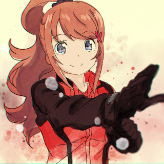 Girl long hair gun red - maya free wallpaper