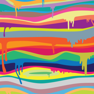 Multicolored abstract painting dripping black - paint free wallpaper
