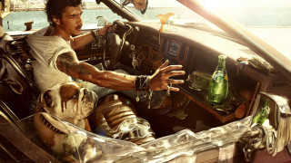Man driving car dog passenger 3 - david lachapelle free wallpaper
