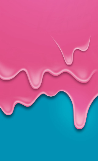 Pink liquid flowing blue background 2 - alberto seveso free wallpaper