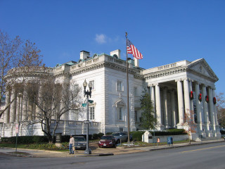 Large white building flag roof 2 - a large white building free wallpaper