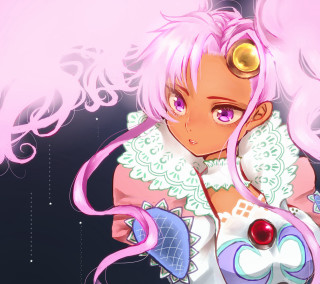Girl pink hair white dress 4 - a pink hair free wallpaper