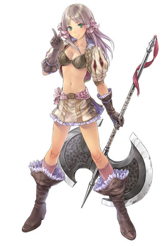 Woman costume sword shield holding - fantasy art free wallpaper