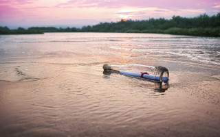Floating pipe beach sunset pink - sunset free wallpaper