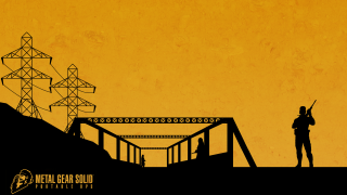 Man gun bridge powerlines yellow - metal gear free wallpaper