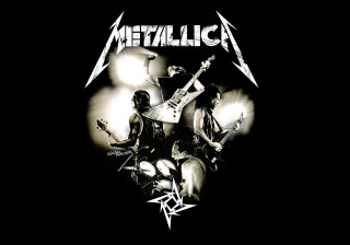 Metallica band guitars black background - cafer bater free wallpaper