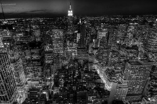 City night tall building lights 4 - ansel adams free wallpaper