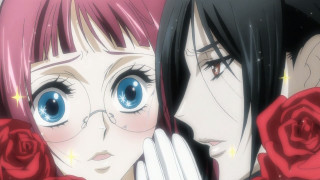 Anime characters blue eyes pink 2 - a rose free wallpaper