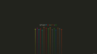 Black background arrows stay positive - vector curve free wallpaper