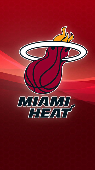 Miami heat logo red background 3 - allan brooks free wallpaper