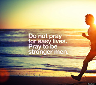 Man running beach prayer quote - the beach free wallpaper