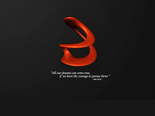 Red letter black background quote - dali free wallpaper