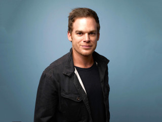 Man black jacket blue background 2 - ben stahl free wallpaper