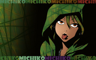 Woman hoodie surprised look expression - a silk screen free wallpaper
