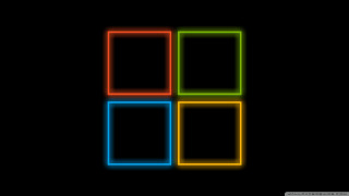 Black background four squares colors - bauhau free wallpaper
