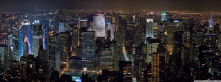 City night lights skyscrapers buildings - the background free wallpaper