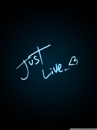 Neon live 2 dark black - side in the dark free wallpaper