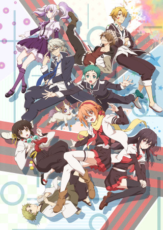 Anime characters diverse outfits hair 3 - a background of stars free wallpaper