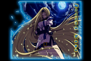 Anime blonde hair night sky - full free wallpaper