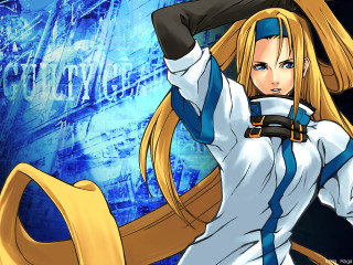 Woman white blue sword background - a character portrait free wallpaper