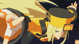 Woman yellow hat orange jacket - a yellow hat free wallpaper