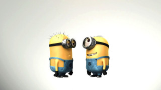 Minions flying helmet blue shirt - the air together free wallpaper