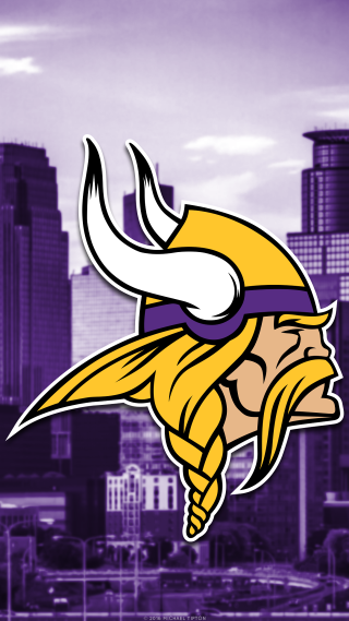 Minnesota vikings logo city skyline - building free wallpaper
