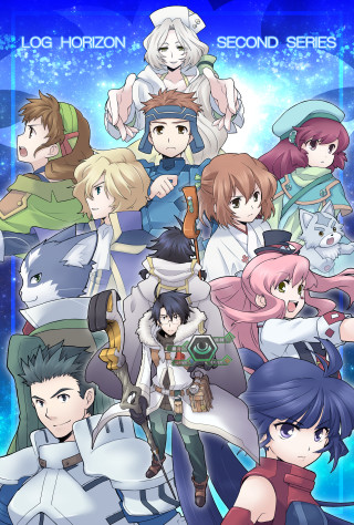 Anime group stars blue sky - front free wallpaper