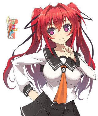 Red haired girl posing school - a girl free wallpaper