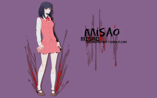 Pink dress girl blood knife - pop surrealism free wallpaper