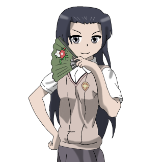 Girl fan flower black background - maya free wallpaper