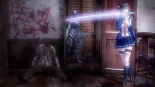Woman blue dress sword man 3 - madhouse free wallpaper