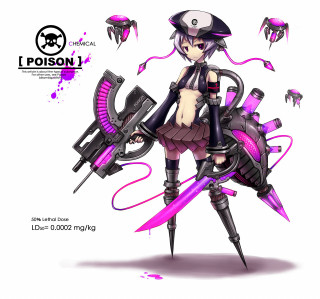 Girl helmet scissor back white - free cyberpunk wallpaper