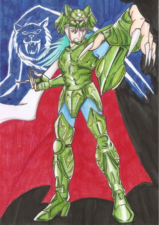 Man green costume sword wolf - cedric seaut keos masons free wallpaper