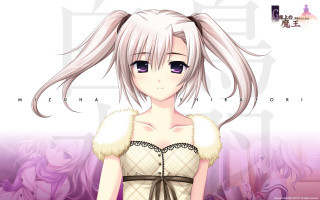 Girl long hair dress bow - sōsaku hanga free wallpaper