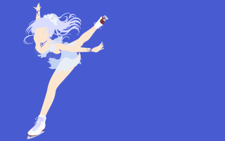 Woman flying short skirt cell - her other hand free wallpaper