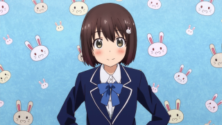 Girl blue suit bunny ears - her head free wallpaper