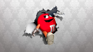 Cartoon character breaking wall toothbrush - a toothbrush free wallpaper