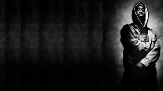 Man hooded jacket dark room - free 3d render wallpaper
