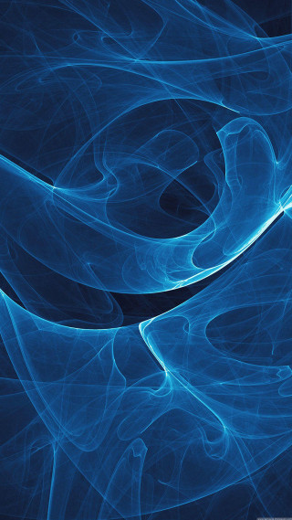 Blue wavy abstract black white - generative art free wallpaper
