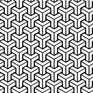 Black white pattern intersecting lines - the middle of it free wallpaper