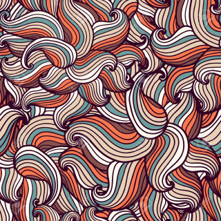 Colorful wavy pattern surface design - free abstract wallpaper