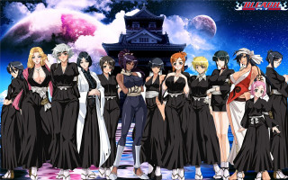 Anime girls building sky clouds - a group of anime girls free wallpaper