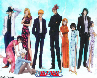 Anime characters group blue sky 4 - baiōken eishun free wallpaper for desktop