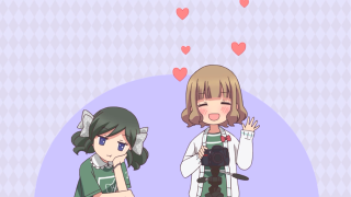 Anime girls hearts camera foreground - heart free wallpaper