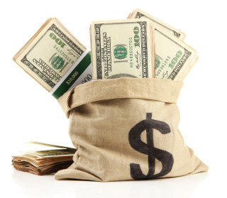 Bag of money dollar bill - incoherent free wallpaper