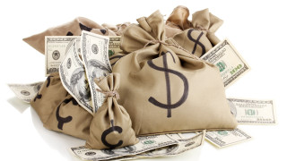 Bag of money with dollar - 16k free wallpaper