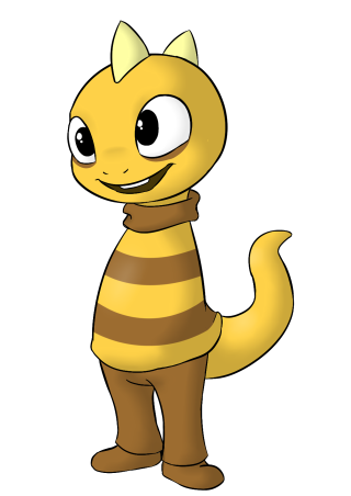 Cartoon cat scarf wide open - wide free wallpaper